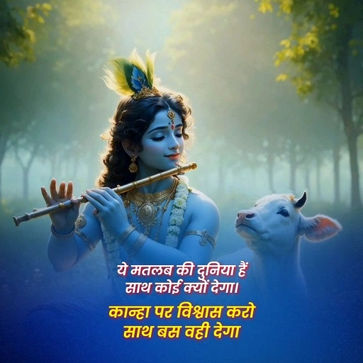 कृष्ण पर बेहतरीन शायरी Best Krishna Shayari