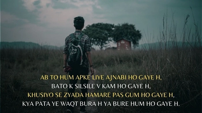 A Glimmer of Hope Sad Shayari with a Touch of Strength