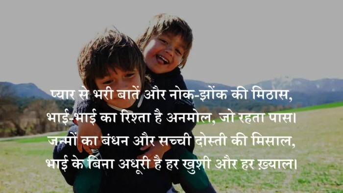 Bhai Ke Liye Love Bhari Shayari