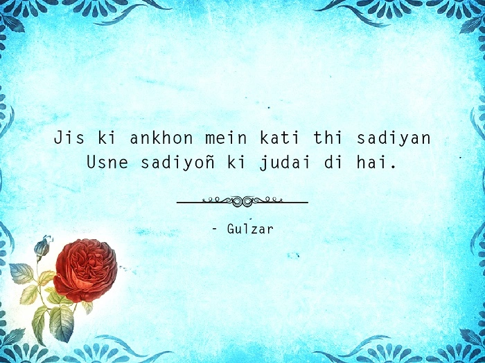 Gulzars Shayari on Love and Heartbreak
