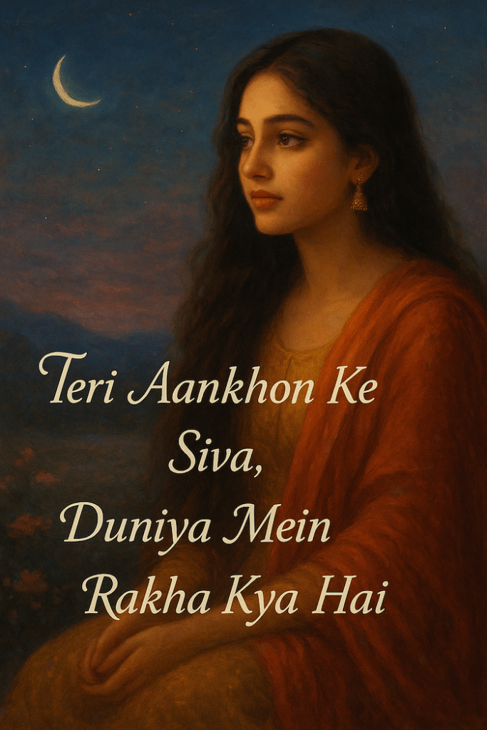 Teri Aankhon Ke Siva Duniya Mein Rakha Kya Hai Shayari